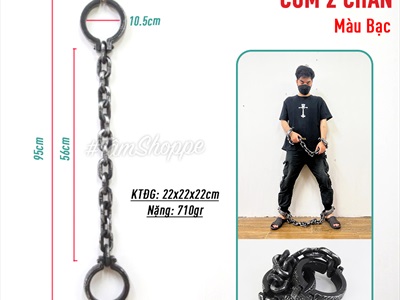 Đồ chơi xiềng xích nhựa hóa trang tù giam cổ xưa DOCHOI-HLW-03